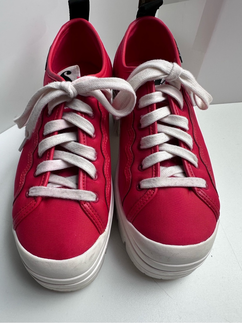 Kate Spade New York Red Upstate Platform Sneakers Size 8 - Picture 3 of 9